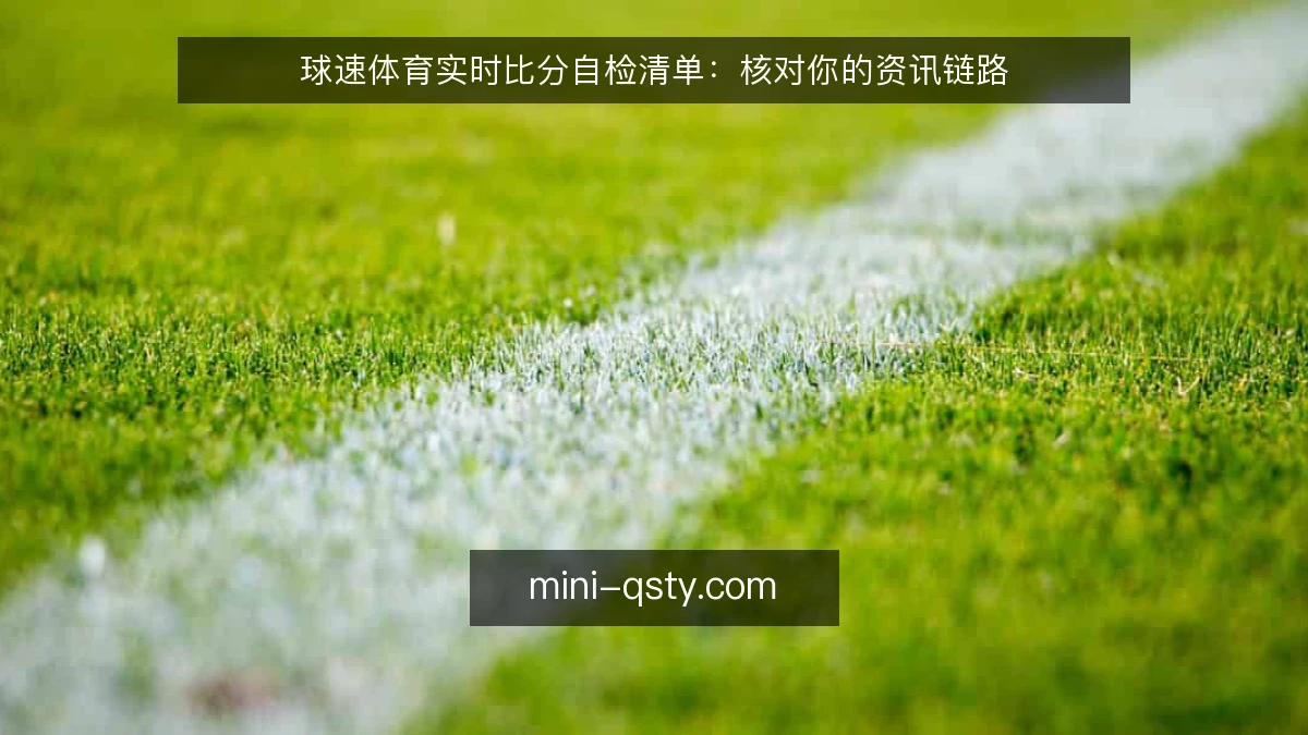 球速体育实时比分自检清单：核对你的资讯链路